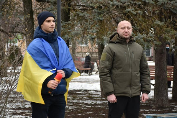 Как в Угледаре отметили День Соборности Украины