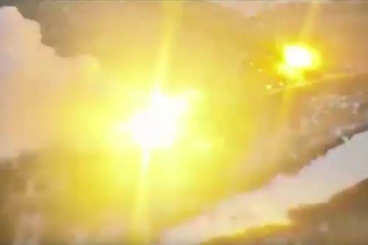 Феєричне відео знищення російського «Солнцепьока» на Вугледарському напрямку