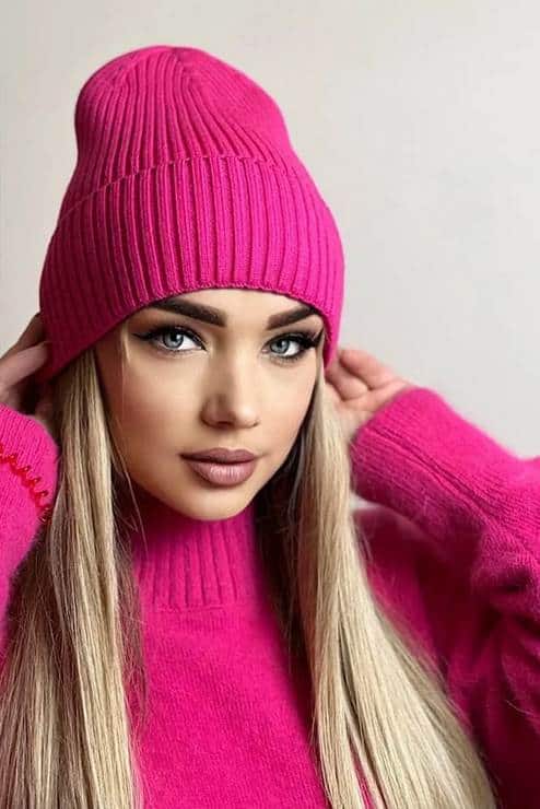 вязаные шапки для женщин